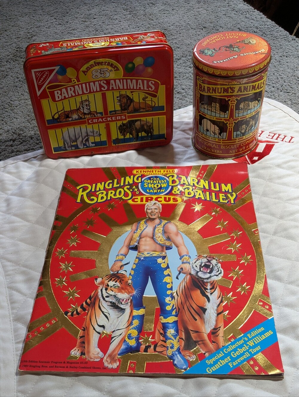 Vintage 1987-1989 Barnum circus collectors lot - Three Classic Pieces